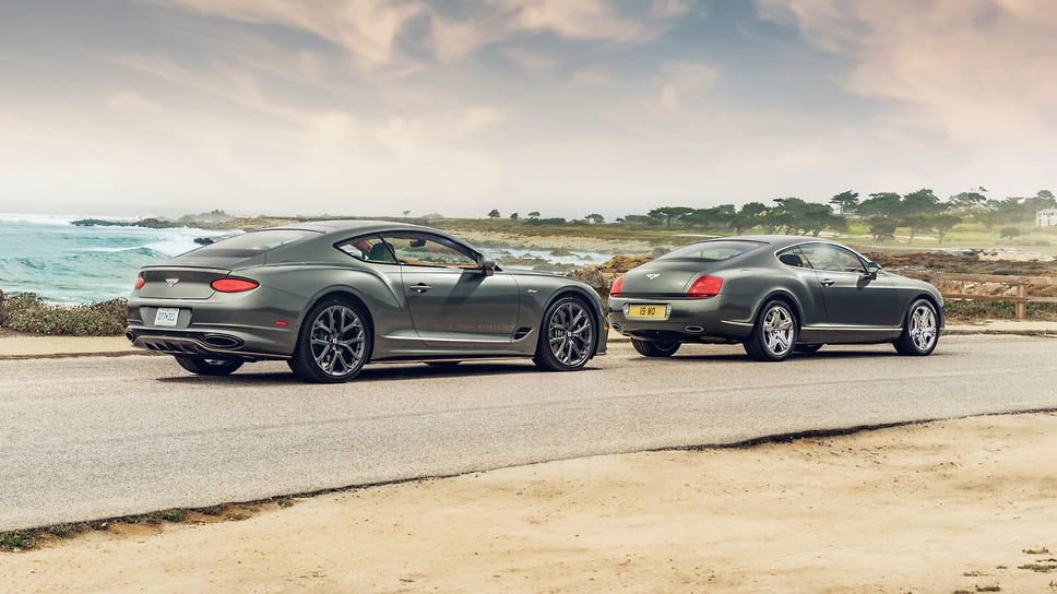 Первый Bentley Continental GT 2003 года и посвященный ему Bentley Continental GT Speed 2023 года