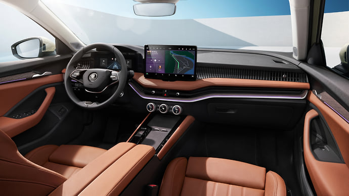 Skoda рассекретила интерьер новых Superb и Kodiaq