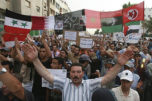 20.06.2011 В Марокко прошли массовые демонстрации против плана реформ, предложенного королем Мохаммедом VI. Документ предусматривает, в частности, передачу ряда полномочий от короля премьер-министру 