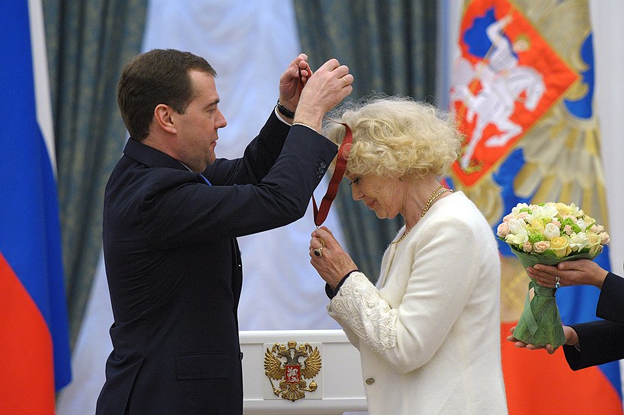 Дмитрий Медведев и Светлана Немоляева 