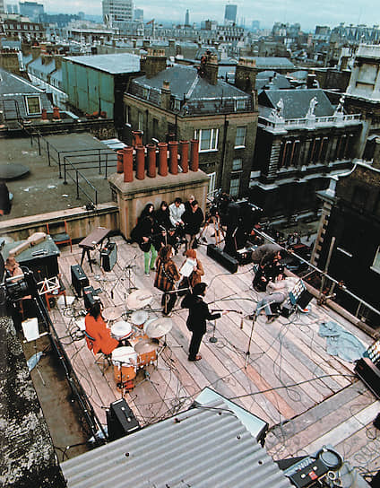Последнее выступление группы The Beatles состоялось в 1969 году на крыше студии звукозаписи Apple Records  в Лондоне 