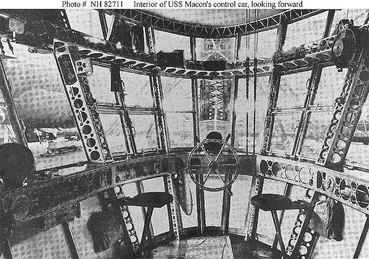 Рулевая рубка американского дирижабля USS Macon (ZRS-5), построенного в 1933 году 