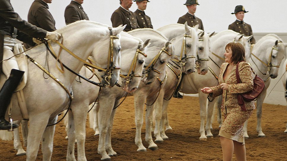 Людмила Путина в Школе верховой езды в Вене. 2007 год 