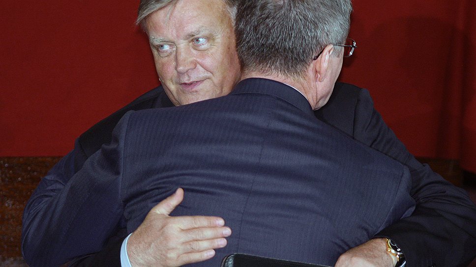15.07.2008 Владимир Якунин и Юрий Чайка на совещании российских послов и постоянных представителей при международных организациях 