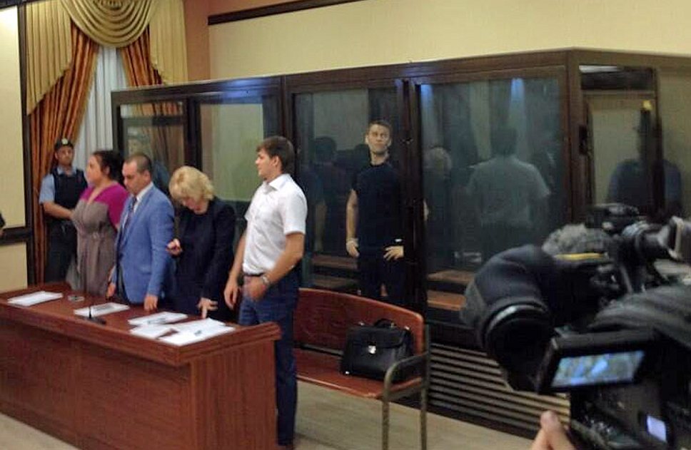 Алексей Навальный в зале суда 