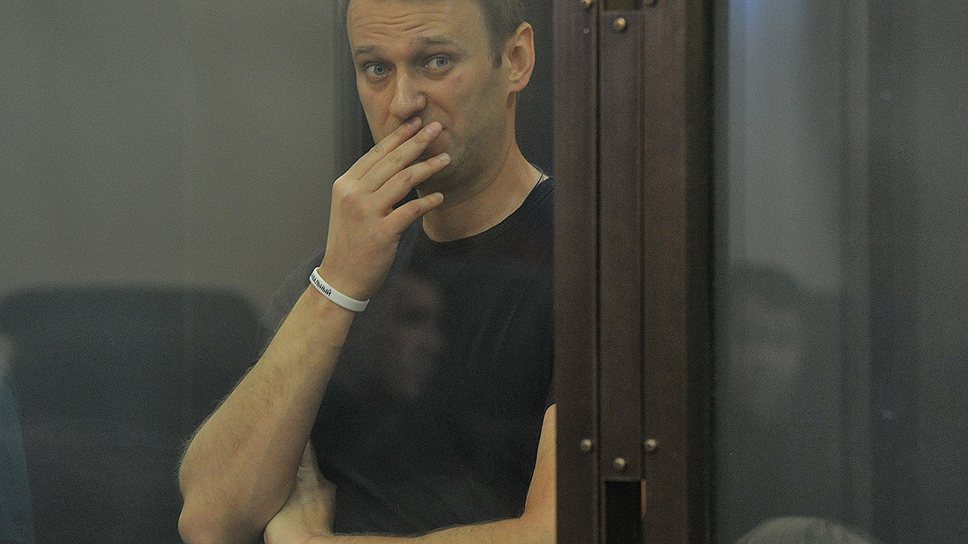 Алексей Навальный в зале суда 
