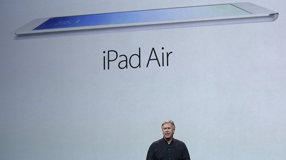 Новый iPad будет стоить $499. Поддержка видео 1080p, 5-мегапиксельная камера iSight, два микрофона. Он может работать 10 часов и будет доступен в черном и сером свете. iPad Air - вдвое быстрее предыдущего поколения. И в 72 раза быстрее первого. Внутри - новый чип A7 