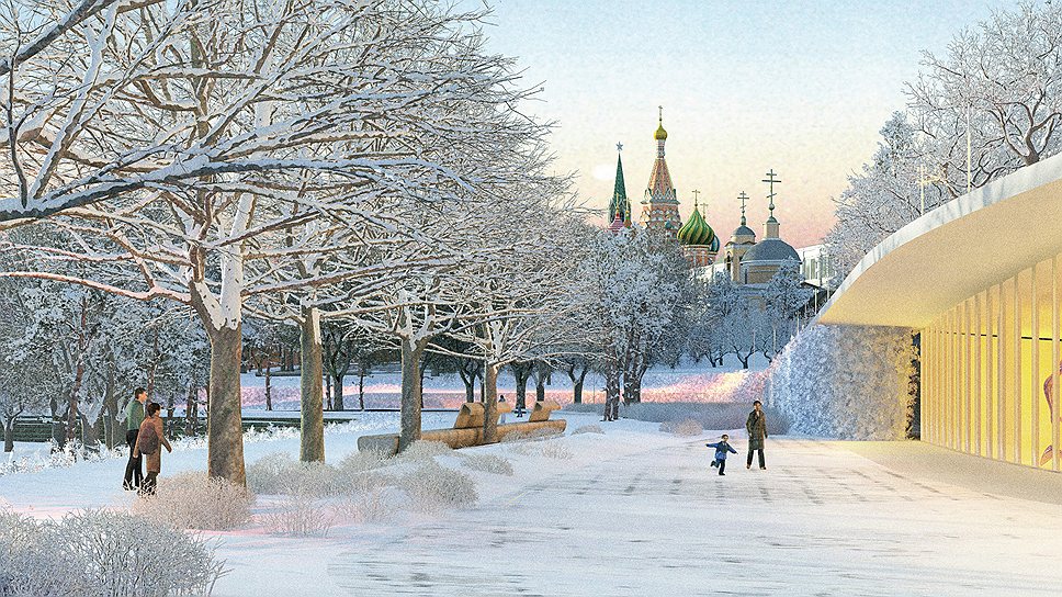 Парк зимой 