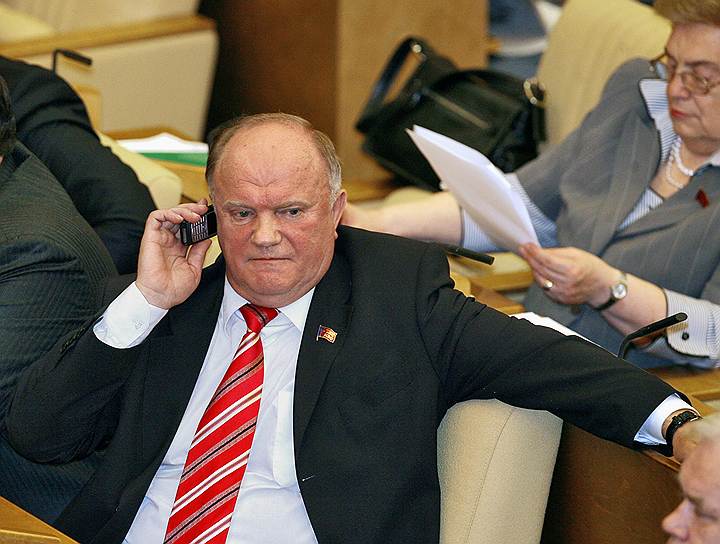 Лидер КПРФ Геннадий Зюганов, 2010 год 