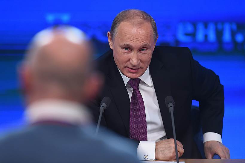 Президент России Владимир Путин и журналист кировского издания «Репортеръ» Владимир Маматов