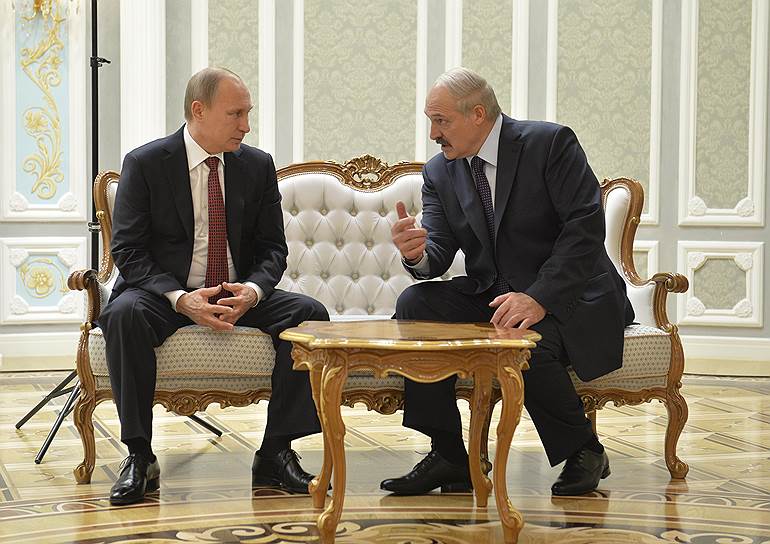 Президент Белоруссии Александр Лукашенко и президент России Владимир Путин 