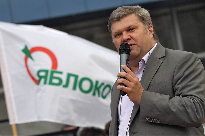 Председатель Российской объединенной демократической партии "Яблоко" Сергей Митрохин  