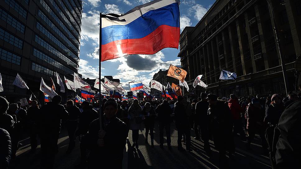 В Москве прошел марш памяти Бориса Немцова