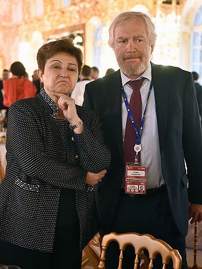 Заместитель министра финансов России Сергей Сторчак на приеме Сбербанка и Валерия Гергиева в Екатерининском дворце Царского Села 