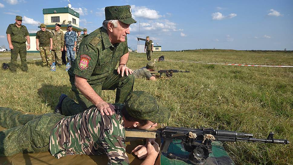 На полигоне Молькино атаман Николай Долуда бывает регулярно 
