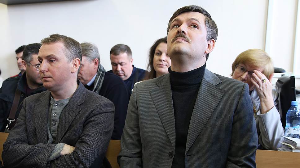 Бывшие топ-менеджеры АО «Ленэнерго» Денис Слепов (слева) и Андрей Сорочинский 