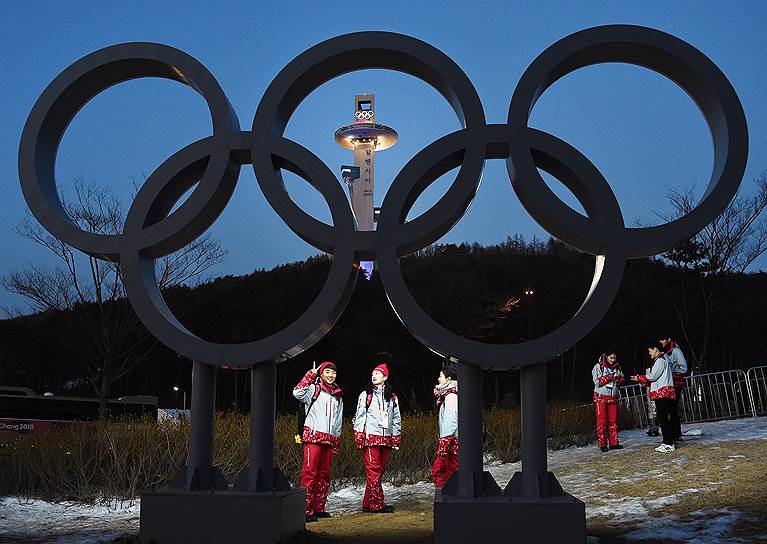 Спортсмены в Олимпийской деревне 