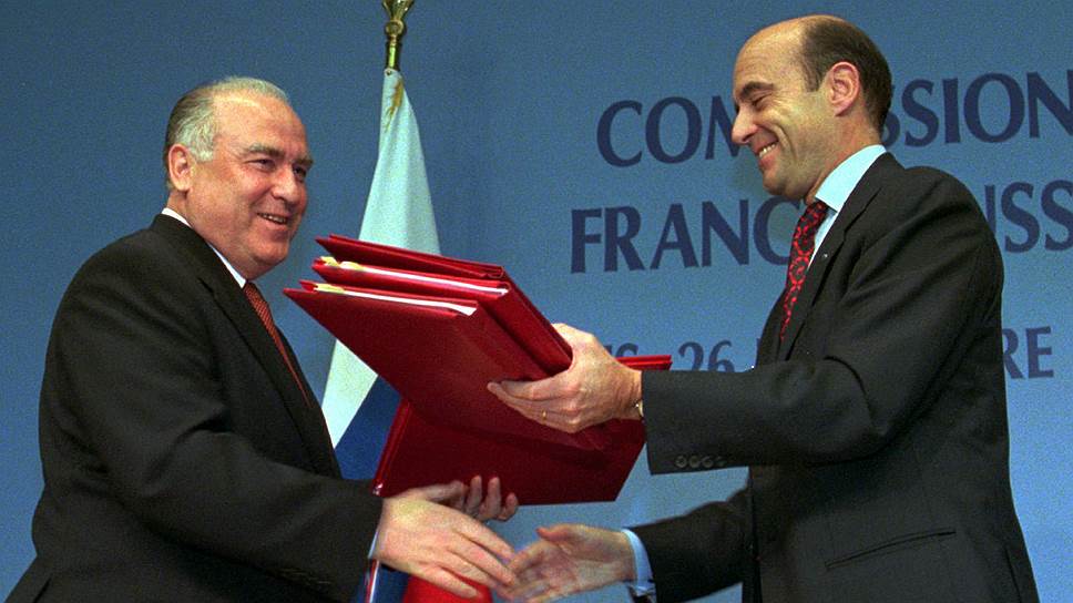 Премьеры Виктор Черномырдин (слева) и Ален Жюппе в 1996 году 