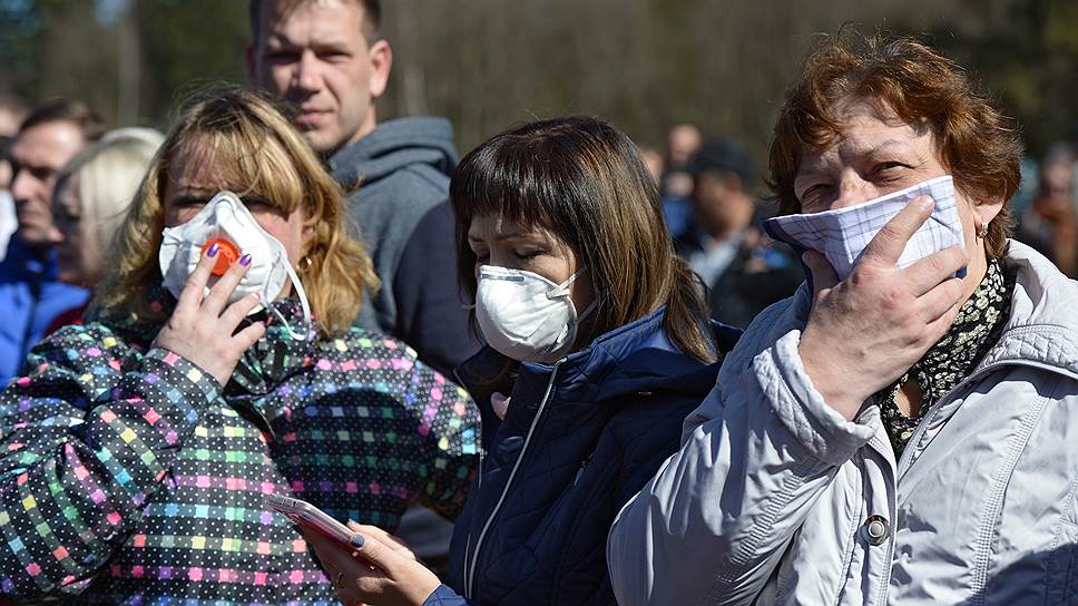 Митинг «За закрытие свалки "Ядрово"» в Волоколамском районе 