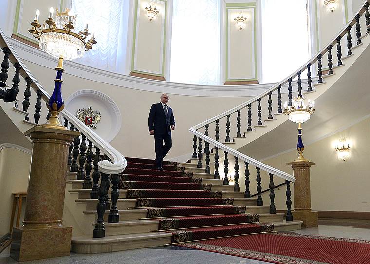 Владимир Путин перед церемонией инаугурации в Кремле 