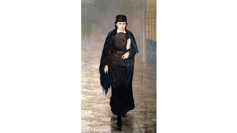 Знаменитая картина Николая Ярошенко «Курсистка», 1883. Модель — Анна Дитерихс, выпускница Бестужевских курсов, писательница и мемуаристка, супруга Владимира Черткова, друга и соратника Льва Толстого 