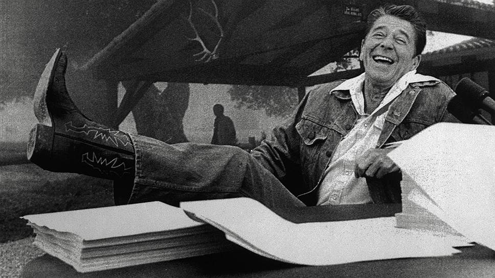 Президент Рональд Рейган в 1984 году был в отличном настроении