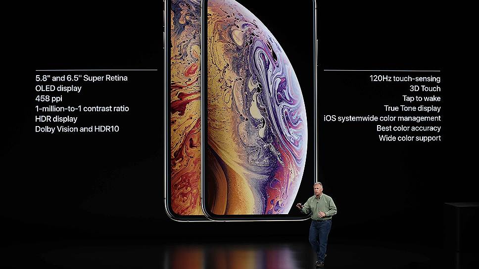 Стоимость нового iPhone Xs составит $999 или 87 990 руб. Диагональ OLED-экрана составляет 5,8 дюйма, двойная камера на 12 МР, HD-дисплей Super Retina 