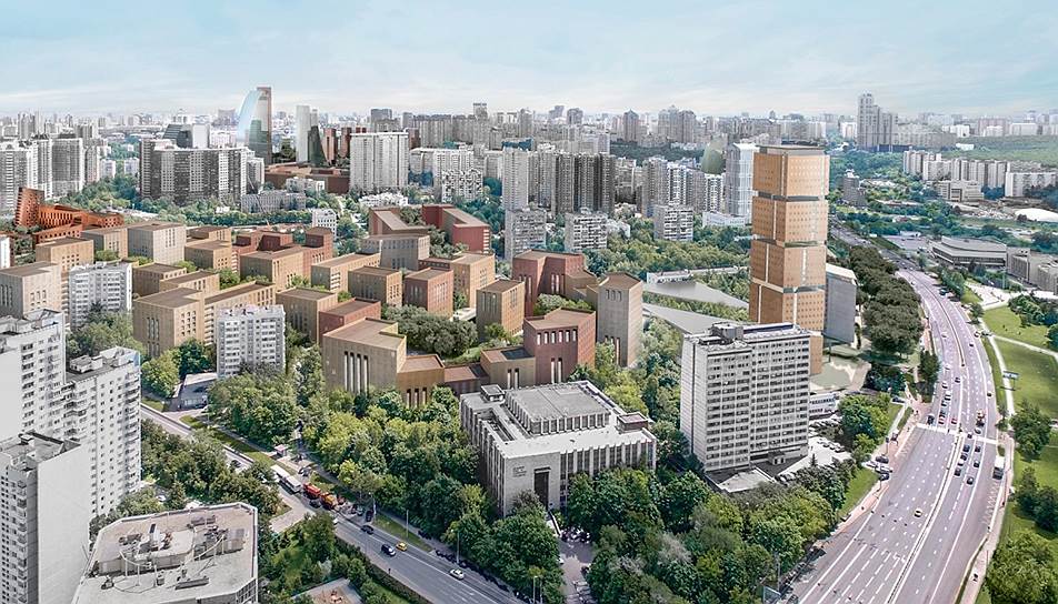 Проспект Вернадского. Победитель: Bofill Arquitectura, S.L., ООО «Мастерс план»