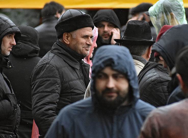 Участники митинга
