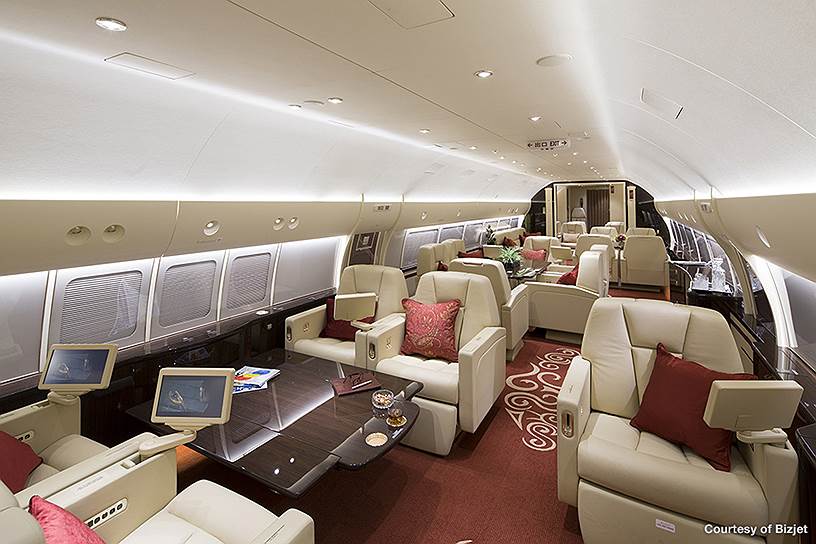 Интерьеры самолета модельного ряда BBJ-777X