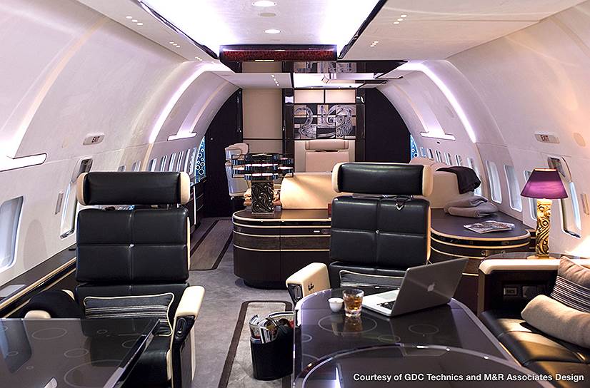 Интерьеры самолета модельного ряда BBJ-777X