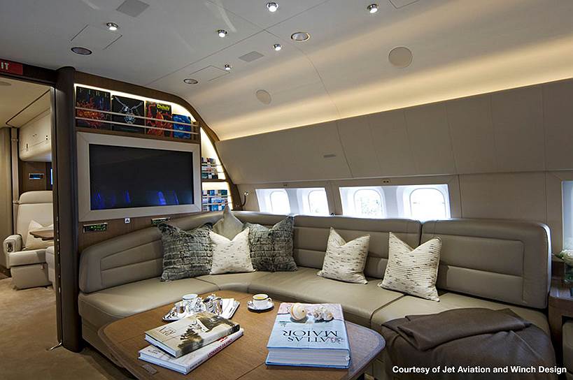 Интерьеры самолета модельного ряда BBJ-777X