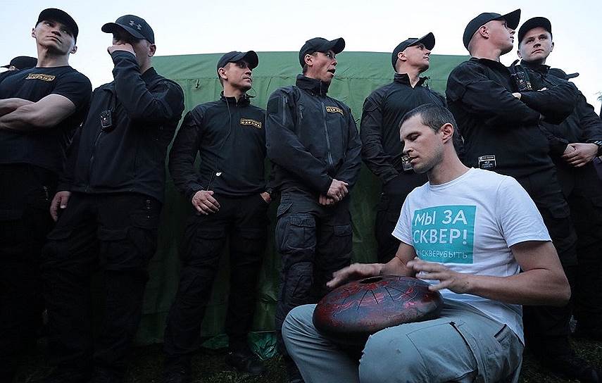 Акция протеста против строительства храма святой Екатерины в Екатеринбурге 