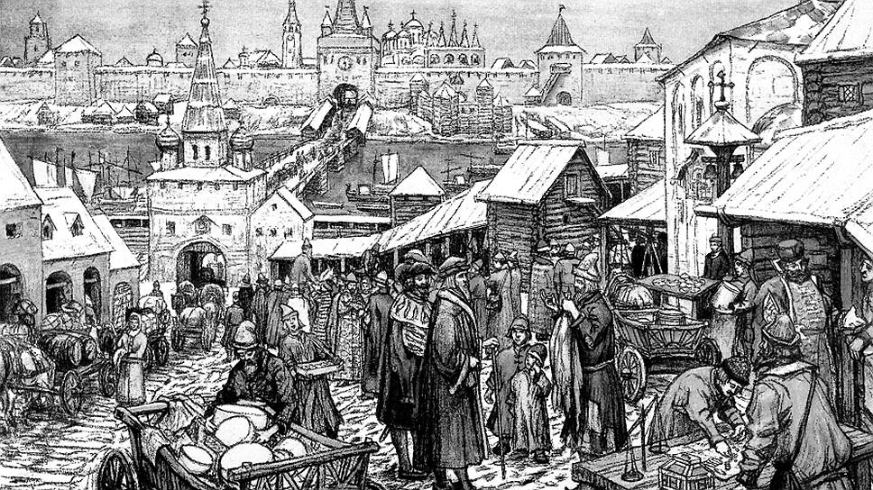 Картина А.М. Васнецова «Новгородский торг» 
