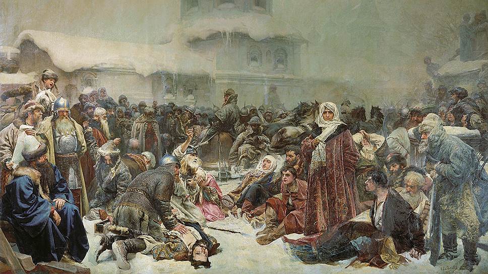 Картина Клавдия Лебедева «Марфа Посадница. Уничтожение новгородского веча»