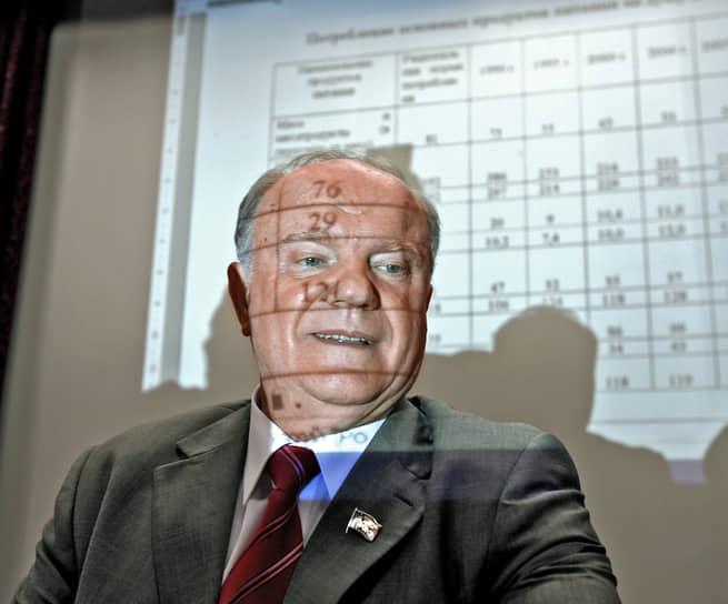 Геннадий Зюганов на пленуме ЦК партии, 2007 год 
