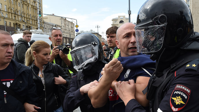 Акция протеста в Москве
