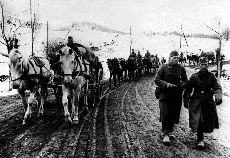 Немецкие войска продвигаются вглубь горных районов Болгарии, 1941 год 