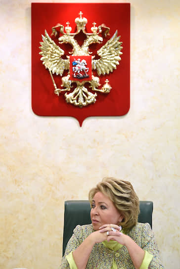 Спикер Софета Федерации Валентина Матвиенко 