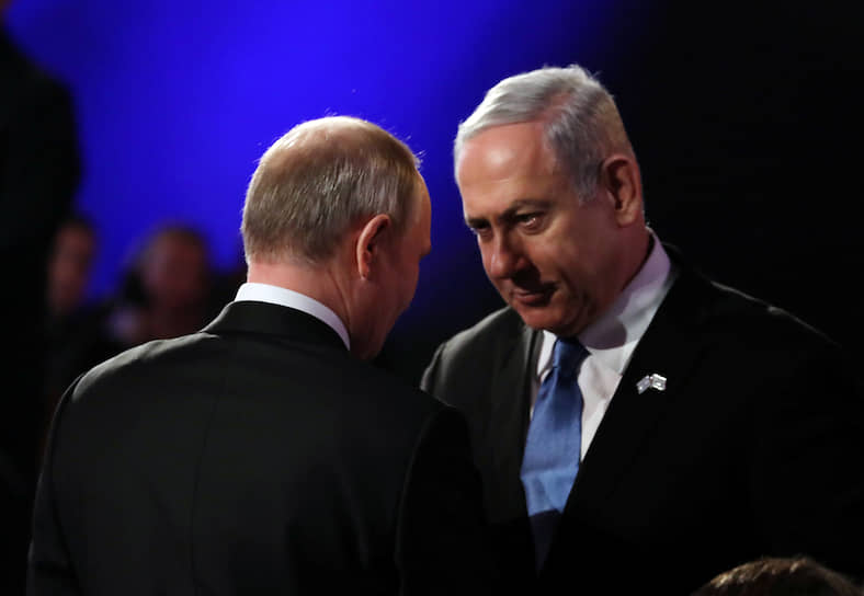 Президент России Владимир Путин и премьер-министр Израиля Биньямин Нетаньяху 