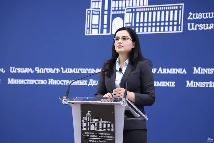 Пресс-секретарь МИД Армении Анна Нагдалян 