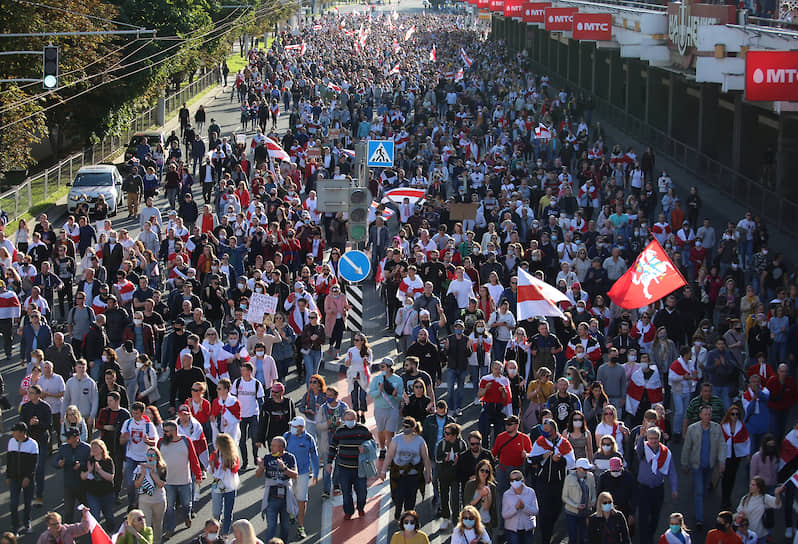 Воскресный митинг белорусской оппозиции