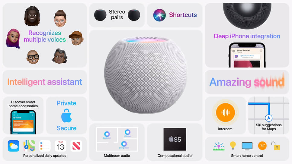 В США HomePod mini будет продаваться за $99. Устройство будет доступно для предзаказа в Австралии, Великобритании, Германии, Гонконге, Индии, Испании, Канаде, США, Франции и Японии с 6 ноября, а в продаже появится 16 ноября. В России колонка продаваться не будет