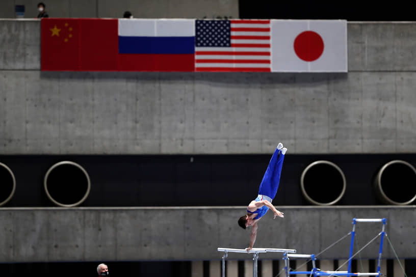 Российский спортивный гимнаст Дмитрий Ланкин 
