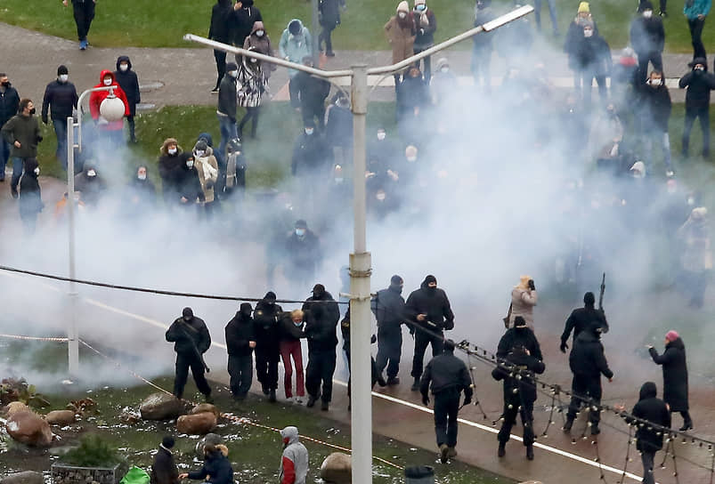 Задержания протестующих  