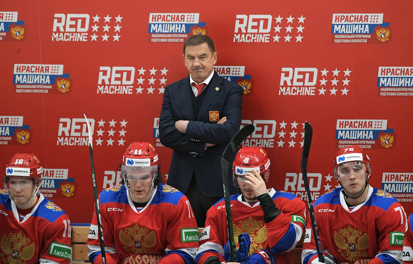 Матч между сборными командами Швеции и России  