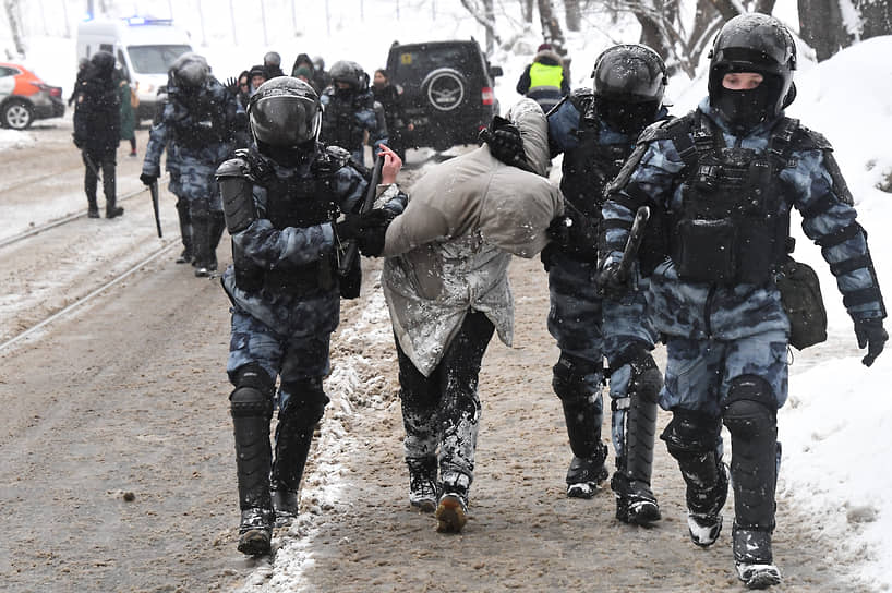 Задержание участников акции у «Матросской Тишины»