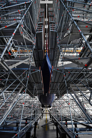 Москва. Новый ангар авиакомпании «Аэрофлот» площадью 15 тыс. кв. метров для обслуживания самолетов в аэропорту Шереметьево  