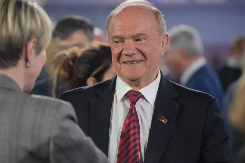 Лидер партии КПРФ Геннадий Зюганов  