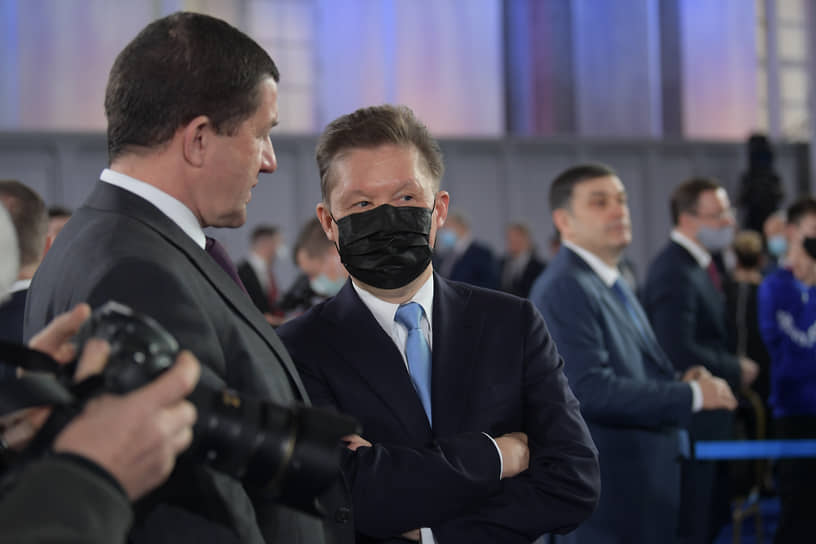 Президент «Ростелекома» Михаил Осеевский (слева) и председатель правления «Газпрома» Алексей Миллер 